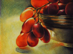 Triptychon  mit Weintrauben